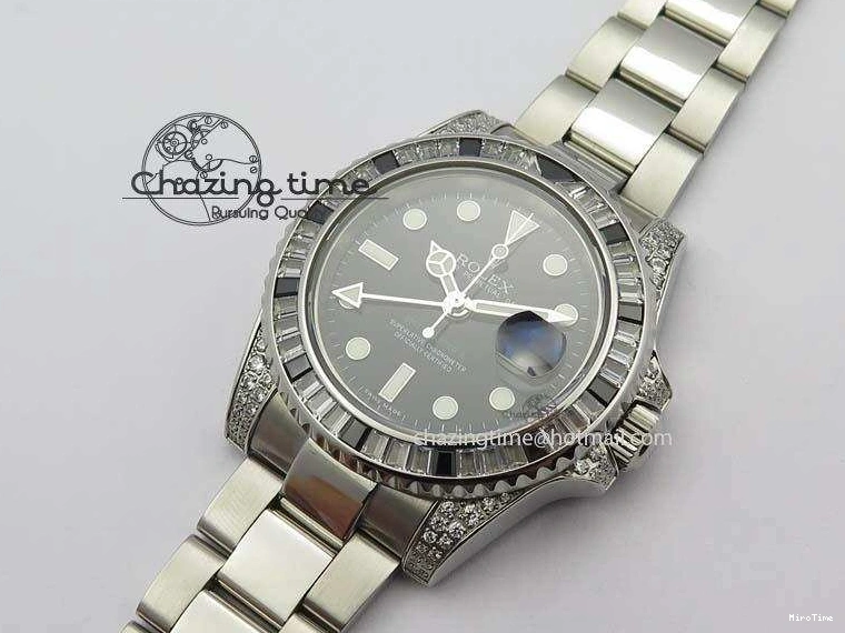 MiroTime 0405 GMT-Master II 116759 SS Bp-Maker Black Ruby Crystal Black Dial On SS Bracelet A UrbanChic 3767